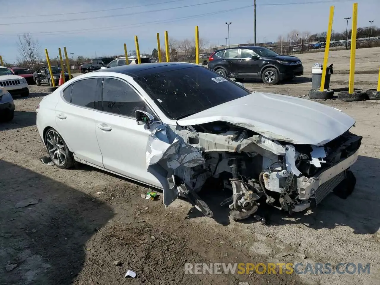 4 Photograph of a damaged car KMTG34TA6NU094050 GENESIS G70 BASE 2022