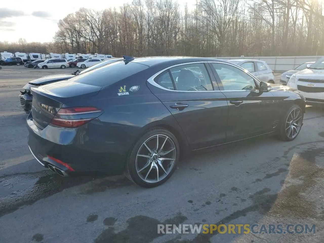 3 Photograph of a damaged car KMTG34TA7NU089729 GENESIS G70 BASE 2022