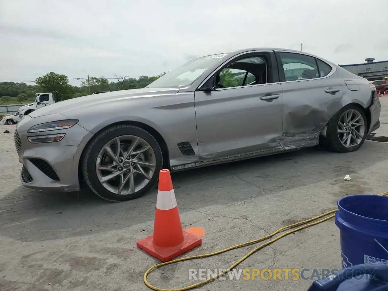 1 Photograph of a damaged car KMTG34TAXNU094262 GENESIS G70 BASE 2022