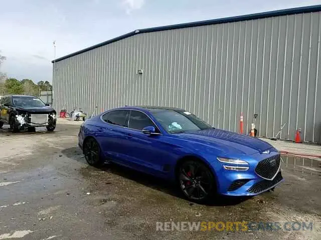 13 Photograph of a damaged car KMTG54TE1NU094180 GENESIS G70 BASE 2022