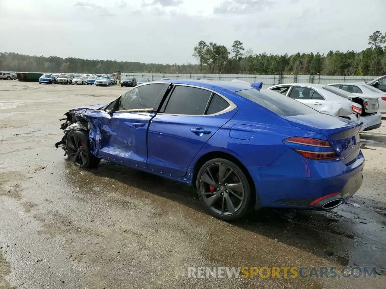2 Photograph of a damaged car KMTG54TE1NU094180 GENESIS G70 BASE 2022