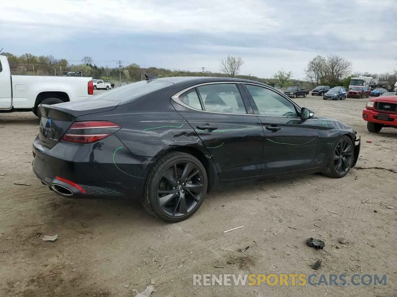 3 Photograph of a damaged car KMTG54TE2NU081955 GENESIS G70 BASE 2022