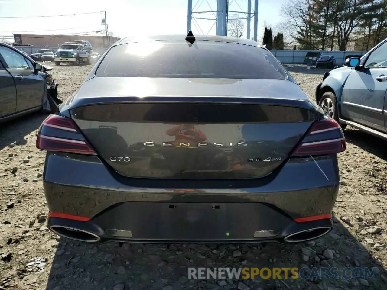 6 Photograph of a damaged car KMTG54TE2NU101752 GENESIS G70 BASE 2022