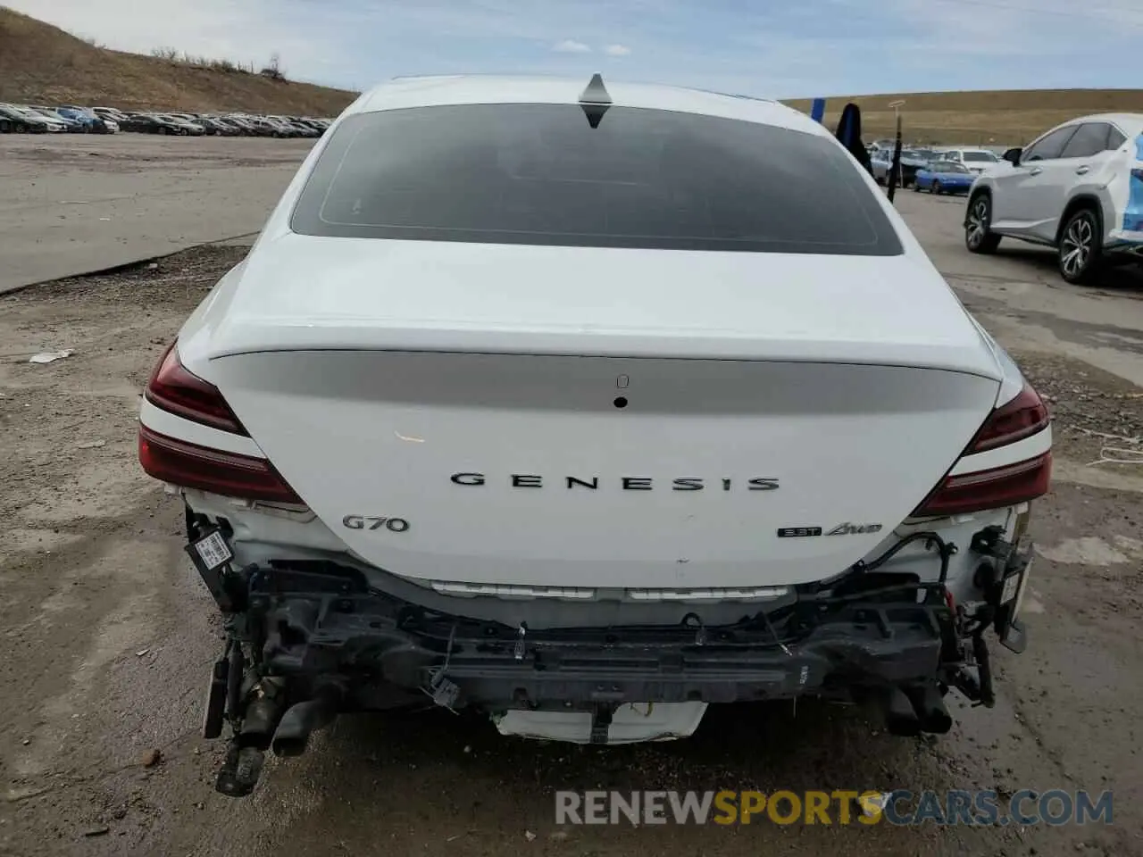 6 Photograph of a damaged car KMTG54TE3NU102585 GENESIS G70 BASE 2022
