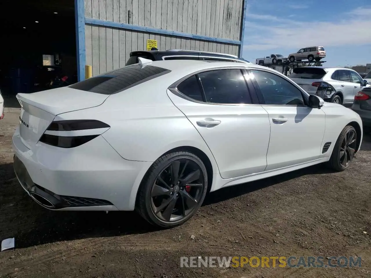 3 Photograph of a damaged car KMTG54TE4NU097753 GENESIS G70 BASE 2022
