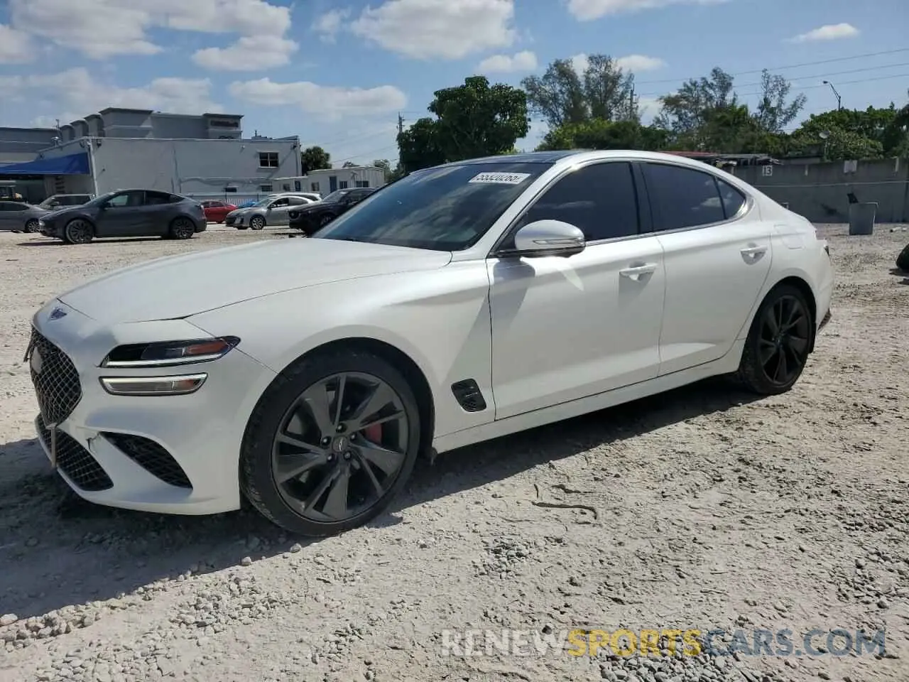 1 Photograph of a damaged car KMTG54TE5NU094117 GENESIS G70 BASE 2022