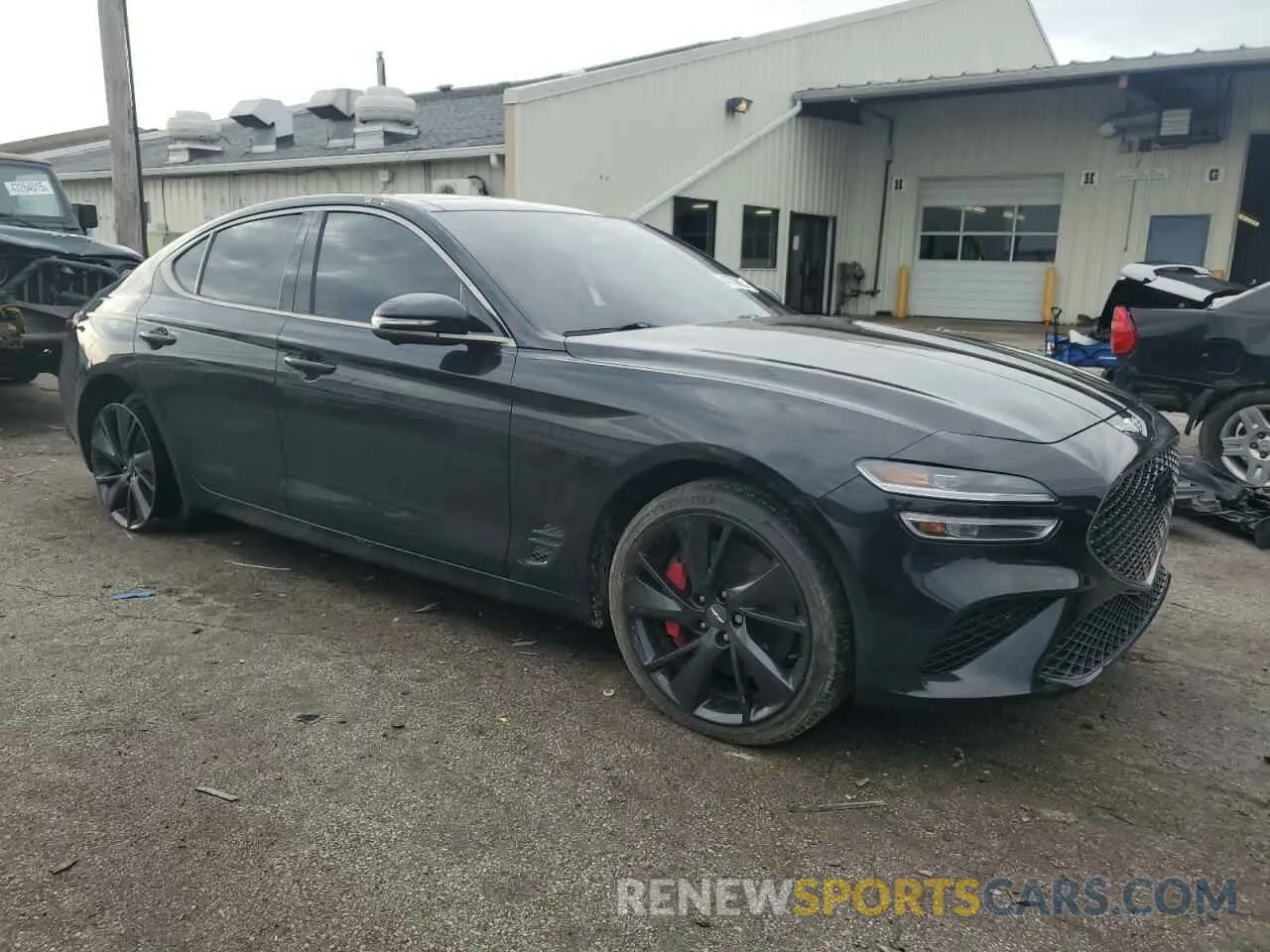 4 Photograph of a damaged car KMTG54TE5NU102507 GENESIS G70 BASE 2022