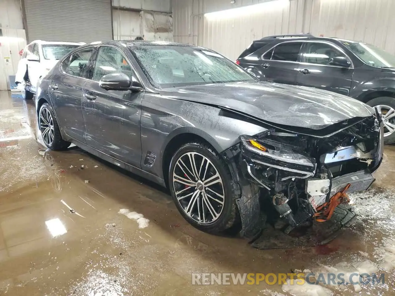 4 Photograph of a damaged car KMTG54TE7NU084124 GENESIS G70 BASE 2022