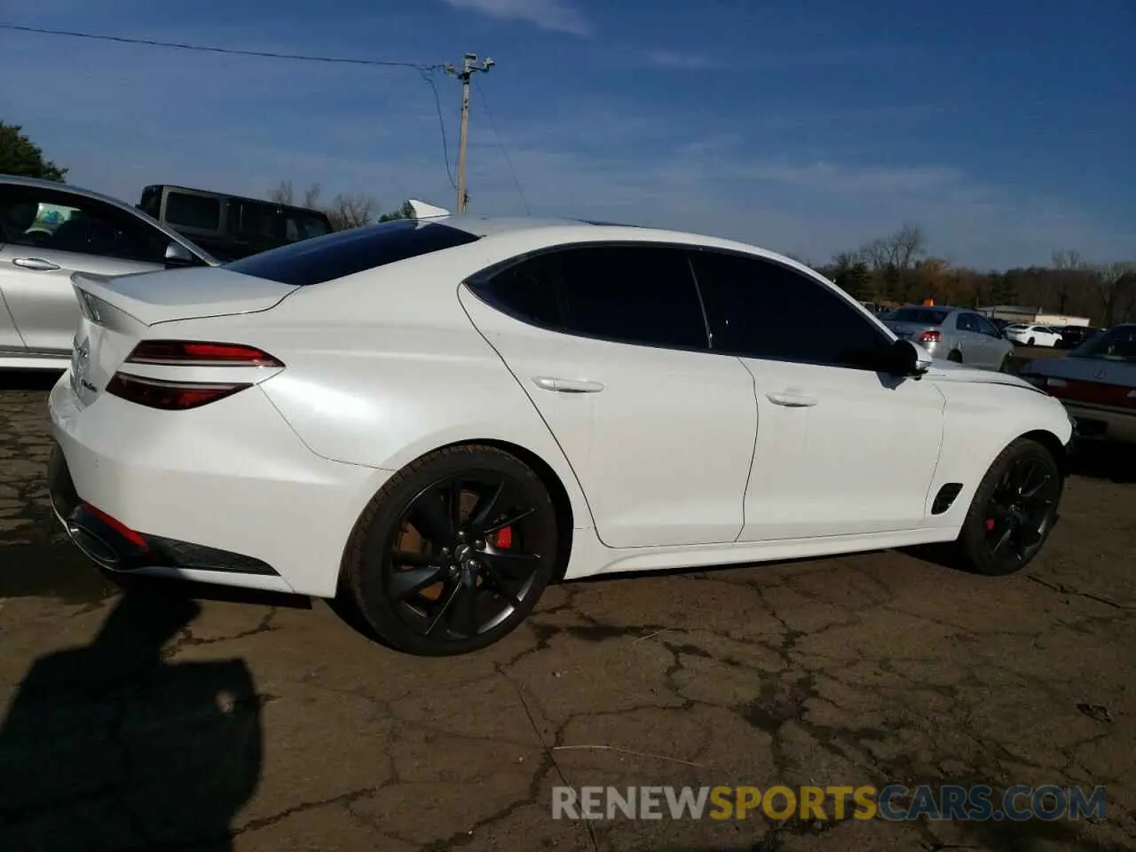 3 Photograph of a damaged car KMTG54TE7NU104131 GENESIS G70 BASE 2022