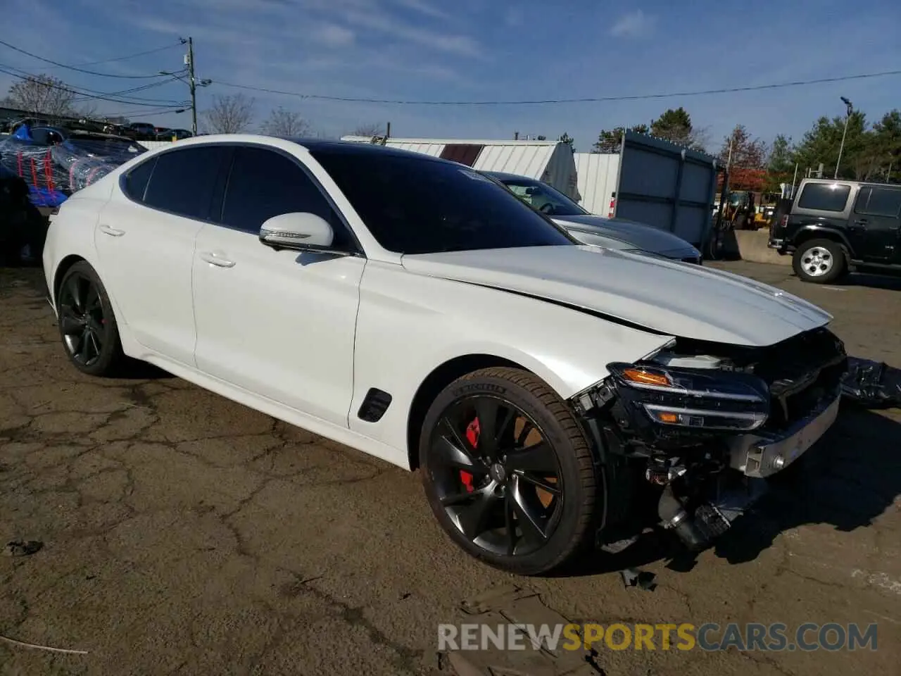 4 Photograph of a damaged car KMTG54TE7NU104131 GENESIS G70 BASE 2022