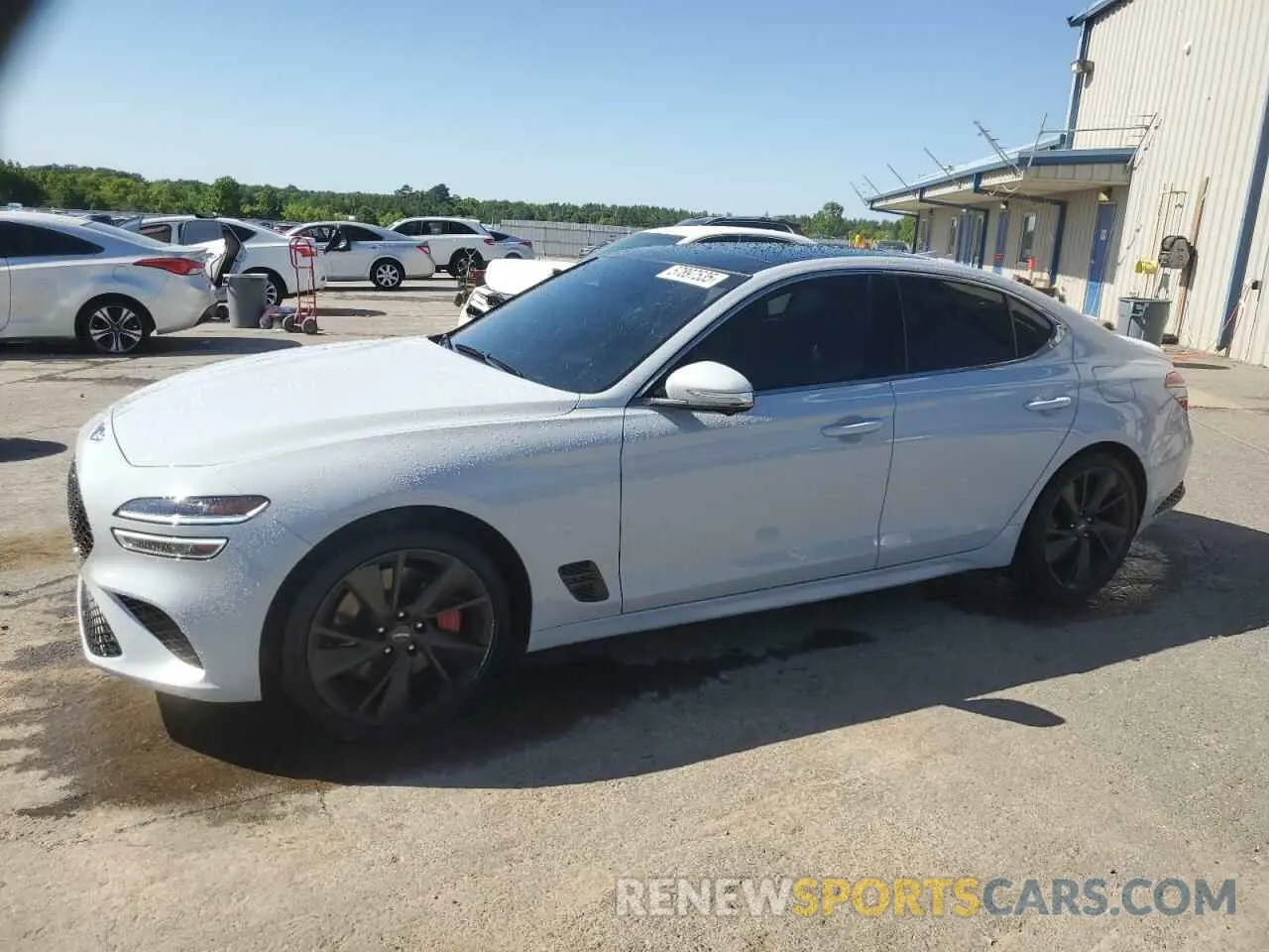 1 Photograph of a damaged car KMTG54TE8NU085587 GENESIS G70 BASE 2022