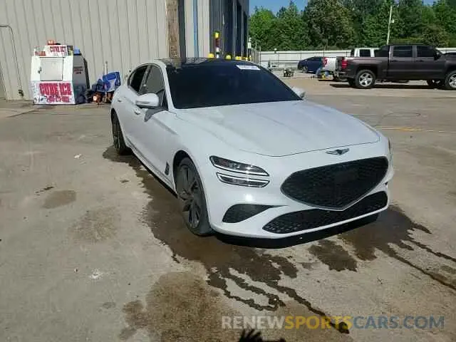 13 Photograph of a damaged car KMTG54TE8NU085587 GENESIS G70 BASE 2022