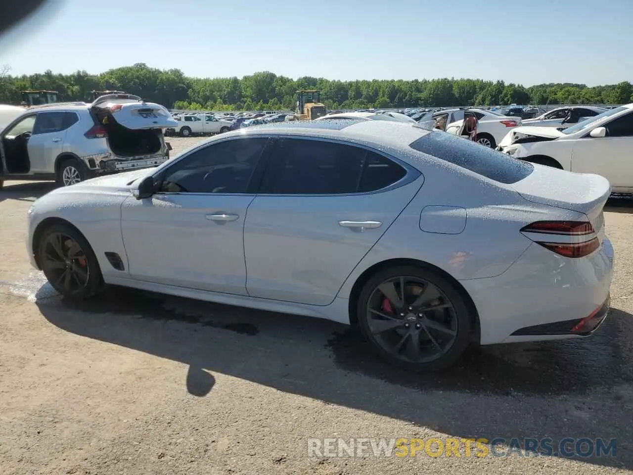 2 Photograph of a damaged car KMTG54TE8NU085587 GENESIS G70 BASE 2022