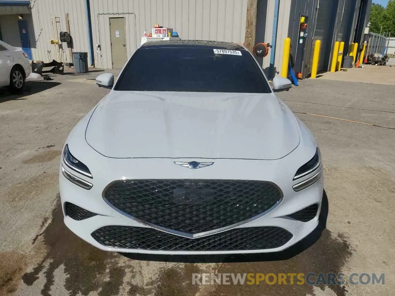 5 Photograph of a damaged car KMTG54TE8NU085587 GENESIS G70 BASE 2022