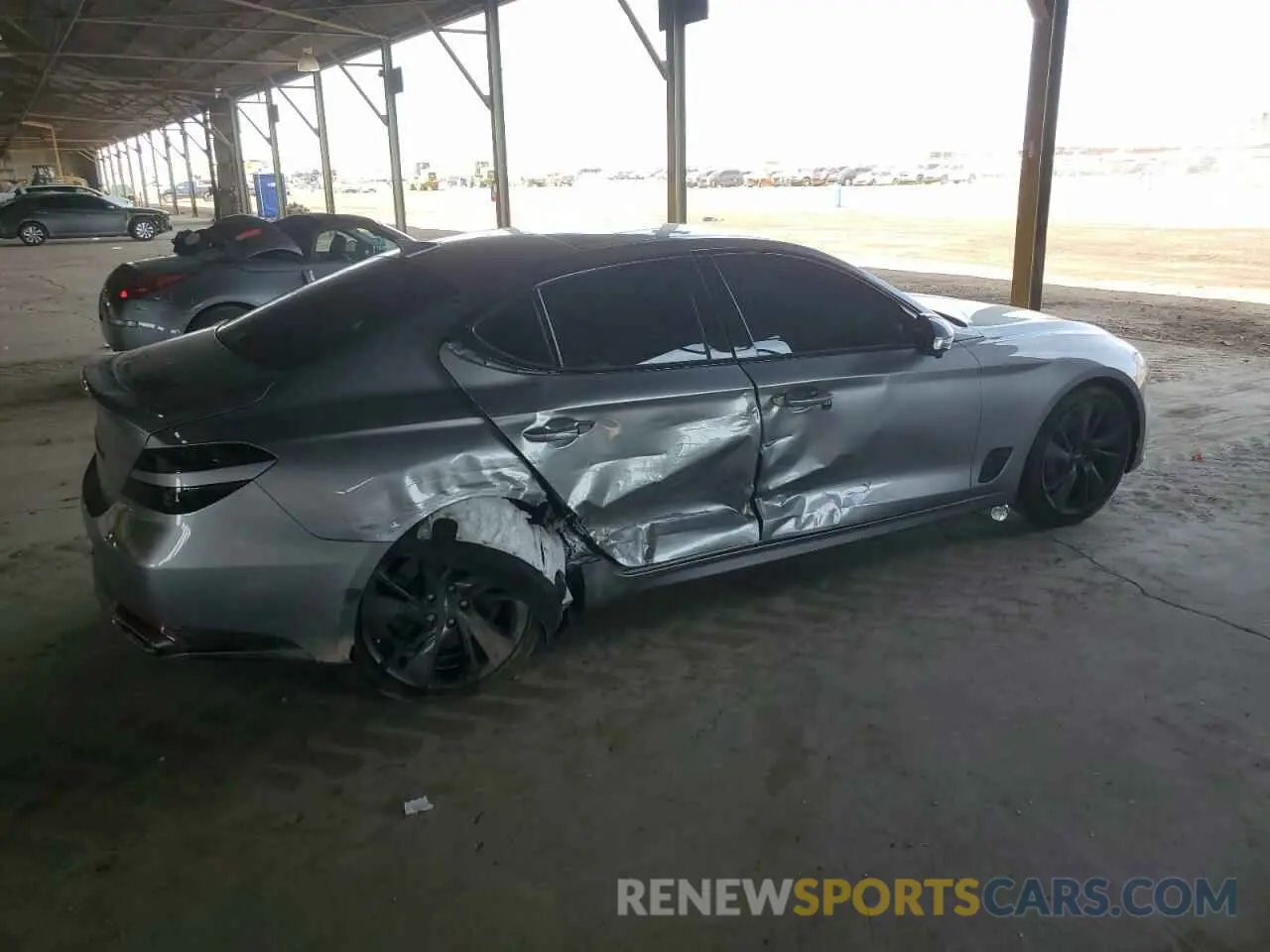 3 Photograph of a damaged car KMTG54TE8NU090398 GENESIS G70 BASE 2022