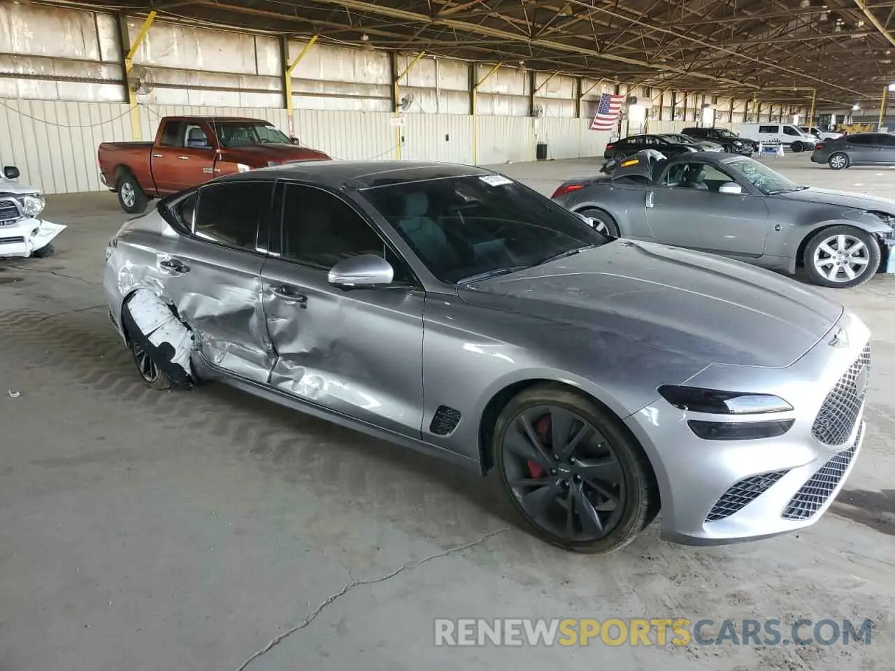 4 Photograph of a damaged car KMTG54TE8NU090398 GENESIS G70 BASE 2022