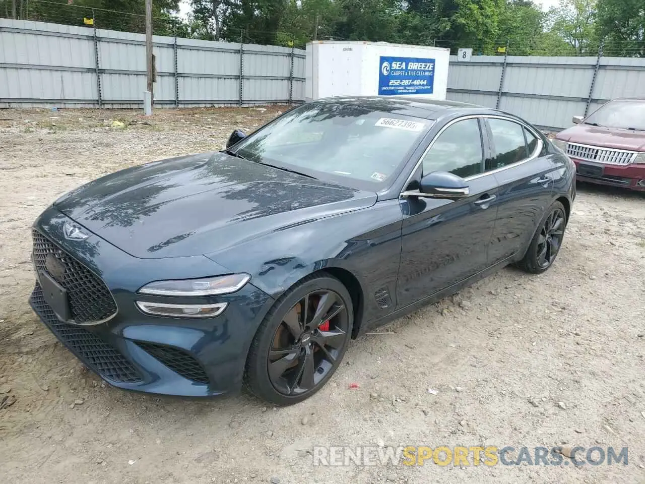 1 Photograph of a damaged car KMTG54TEXNU083193 GENESIS G70 BASE 2022