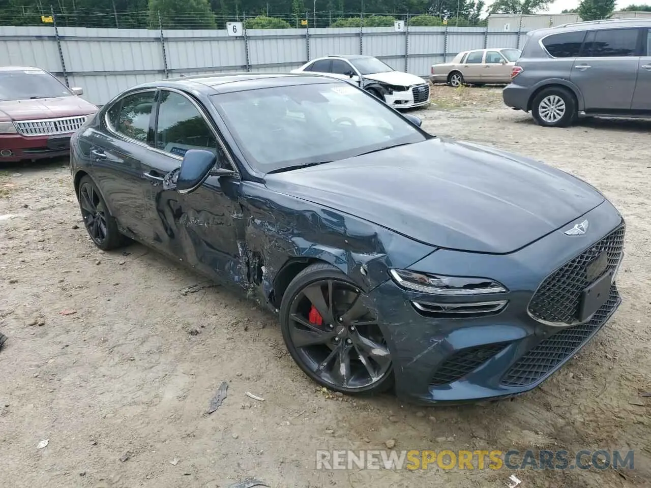 4 Photograph of a damaged car KMTG54TEXNU083193 GENESIS G70 BASE 2022
