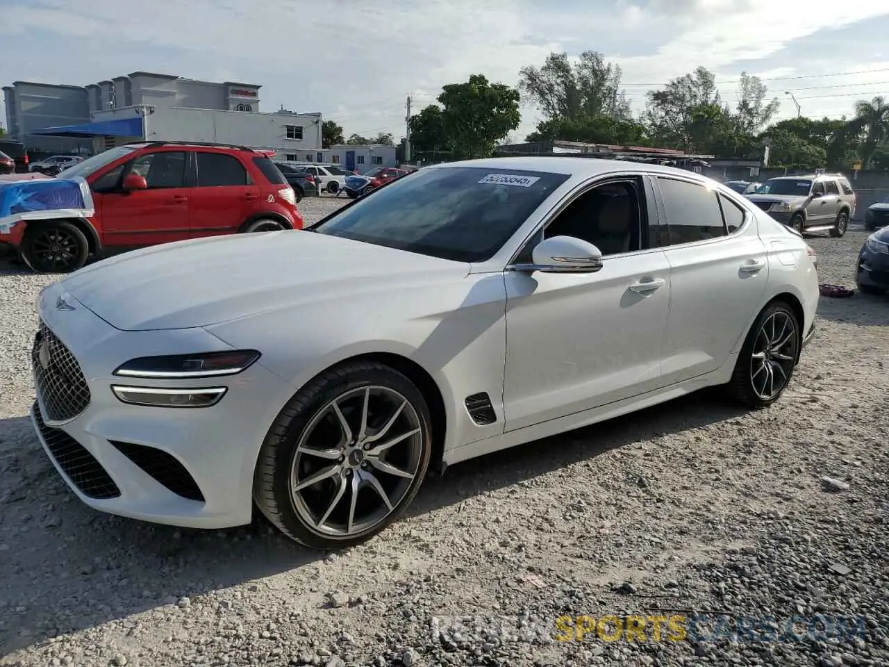 1 Photograph of a damaged car KMTG34TA0PU134125 GENESIS G70 BASE 2023