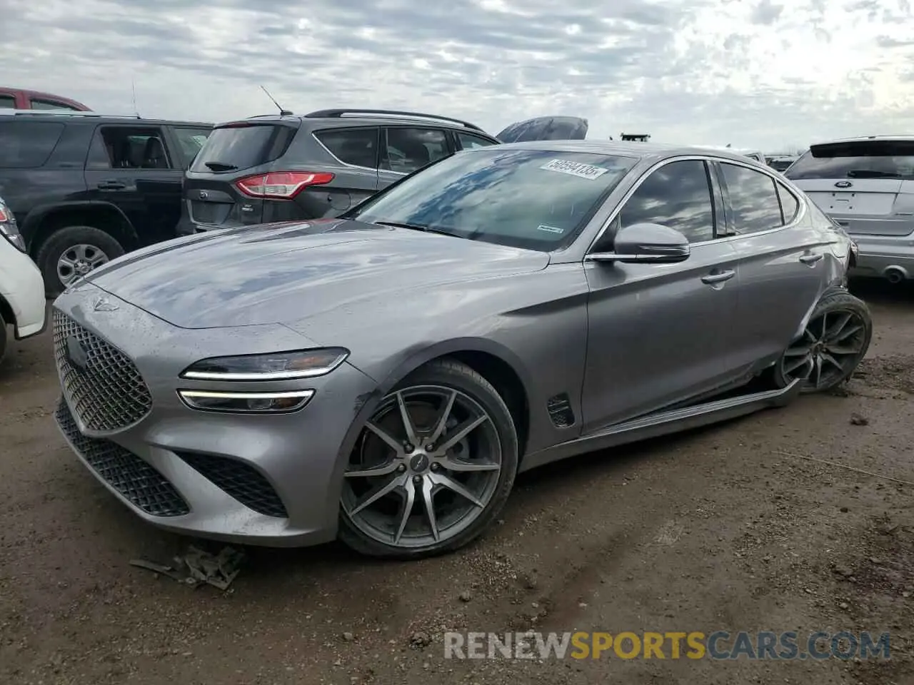1 Photograph of a damaged car KMTG34TA2PU122834 GENESIS G70 BASE 2023