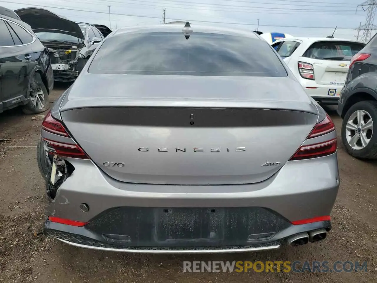 6 Photograph of a damaged car KMTG34TA2PU122834 GENESIS G70 BASE 2023