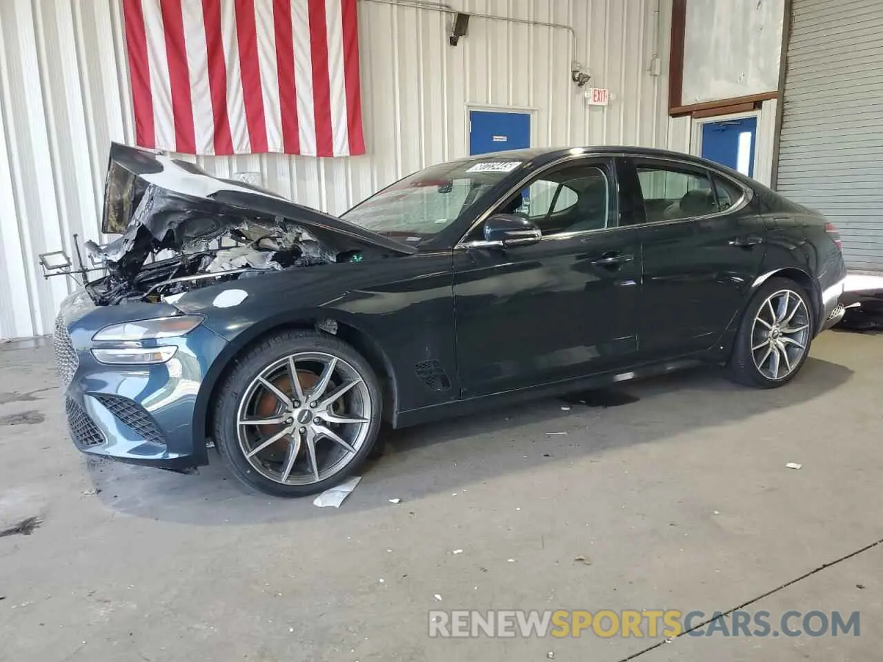 1 Photograph of a damaged car KMTG34TA3PU125824 GENESIS G70 BASE 2023
