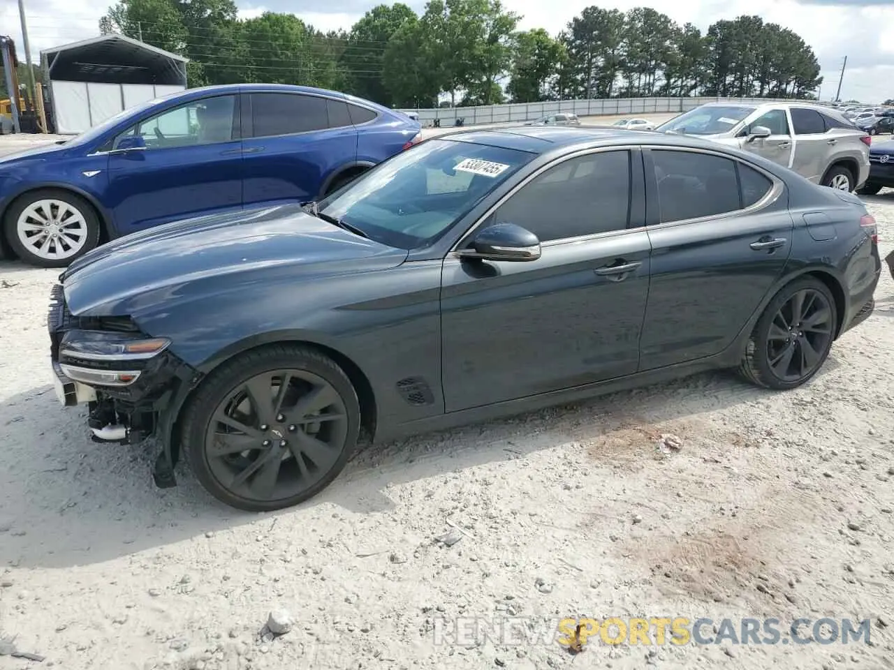 1 Photograph of a damaged car KMTG34TA4PU120566 GENESIS G70 BASE 2023