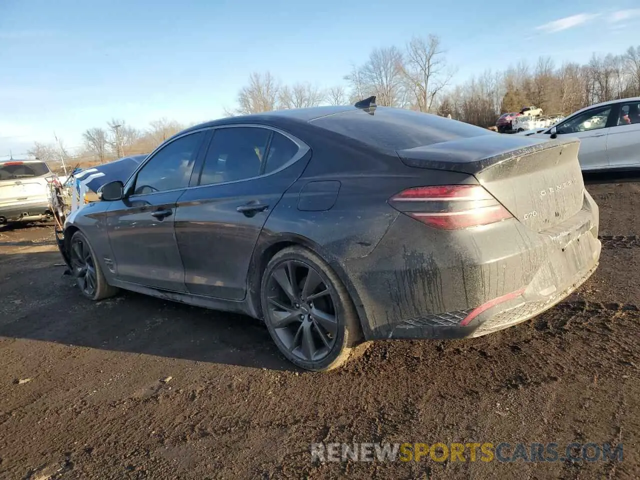 2 Photograph of a damaged car KMTG34TA6PU112825 GENESIS G70 BASE 2023