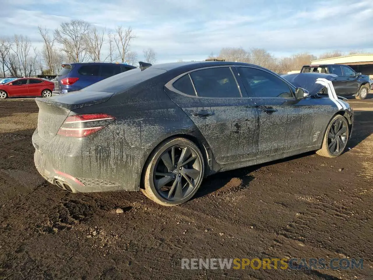 3 Photograph of a damaged car KMTG34TA6PU112825 GENESIS G70 BASE 2023