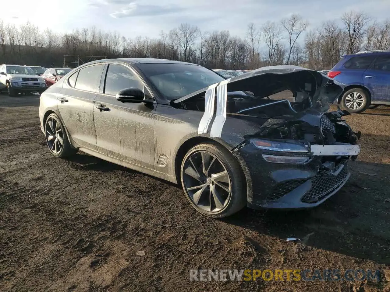 4 Photograph of a damaged car KMTG34TA6PU112825 GENESIS G70 BASE 2023