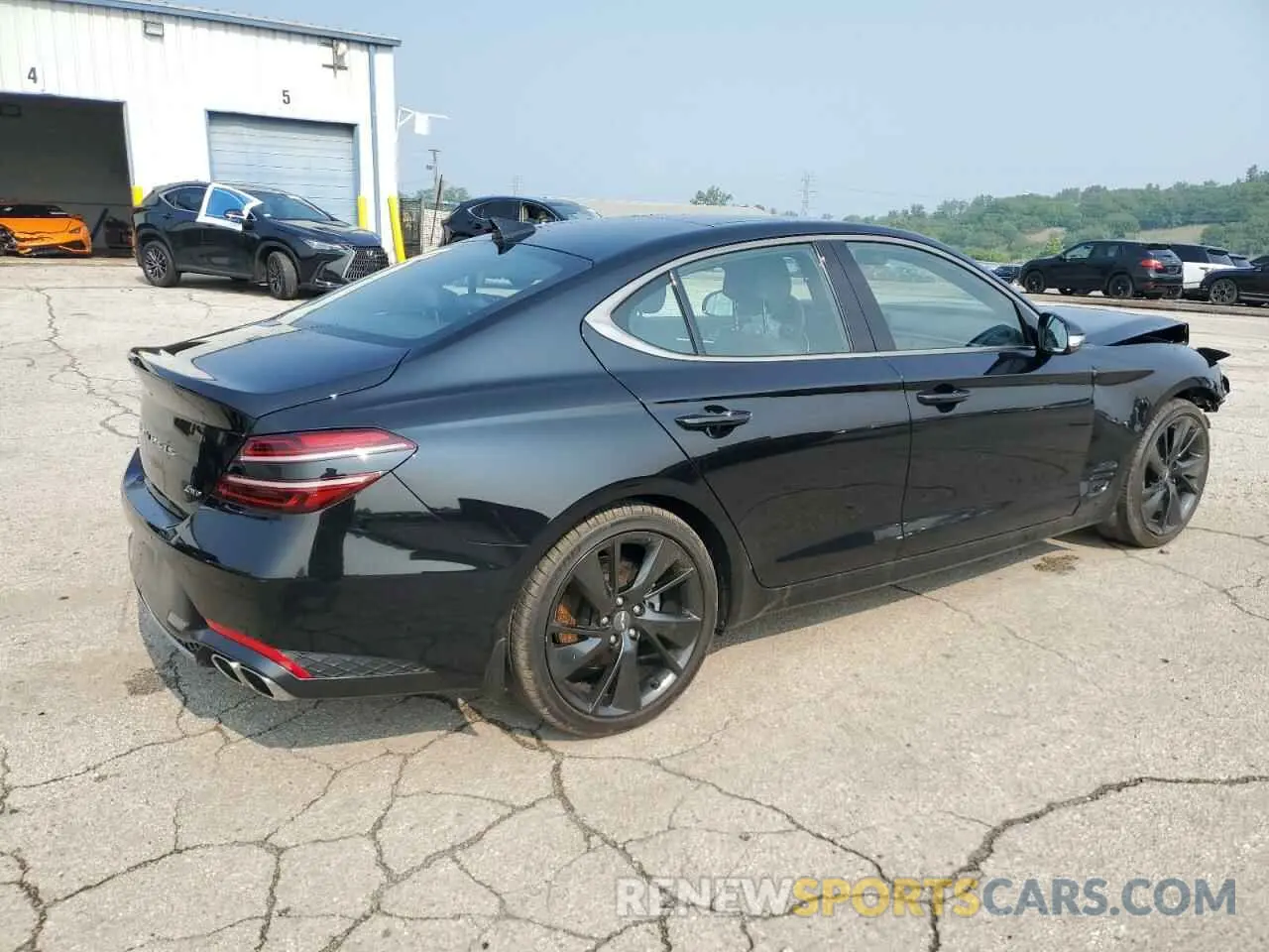 3 Photograph of a damaged car KMTG34TA7PU116043 GENESIS G70 BASE 2023