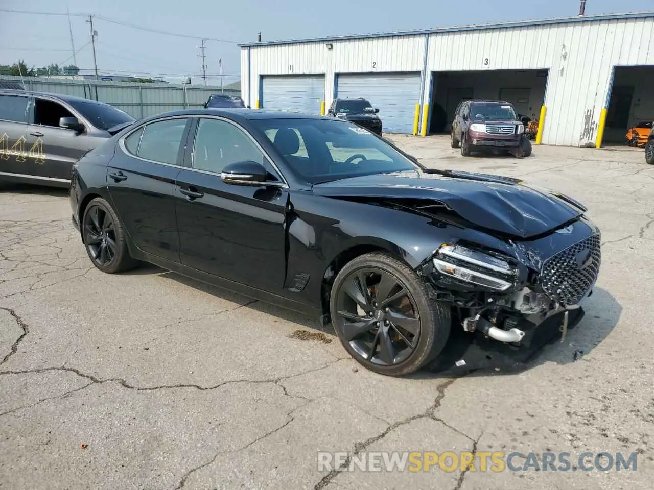 4 Photograph of a damaged car KMTG34TA7PU116043 GENESIS G70 BASE 2023