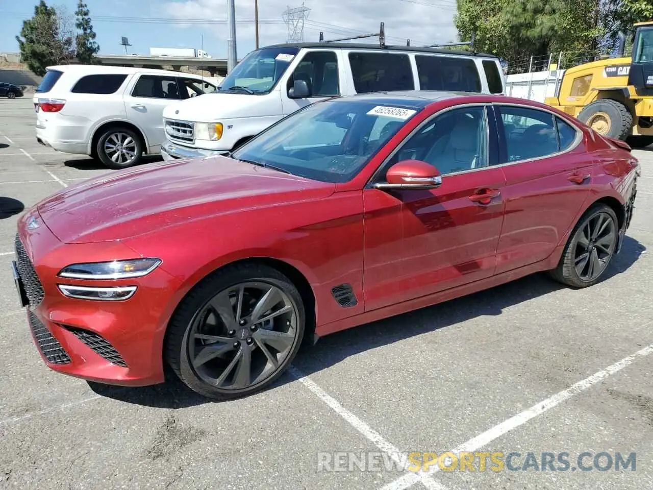 1 Photograph of a damaged car KMTG34TA8PU120814 GENESIS G70 BASE 2023