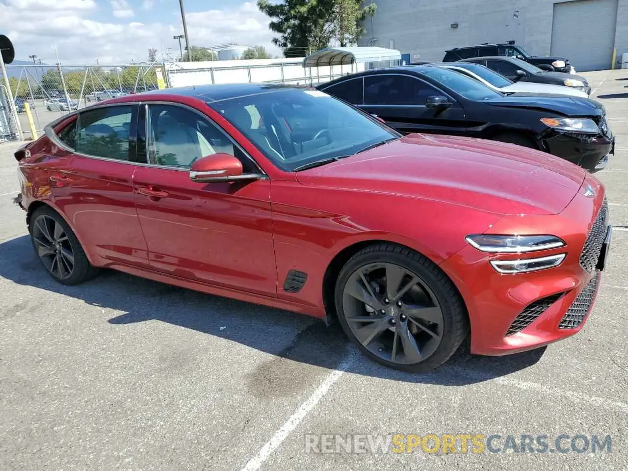 4 Photograph of a damaged car KMTG34TA8PU120814 GENESIS G70 BASE 2023