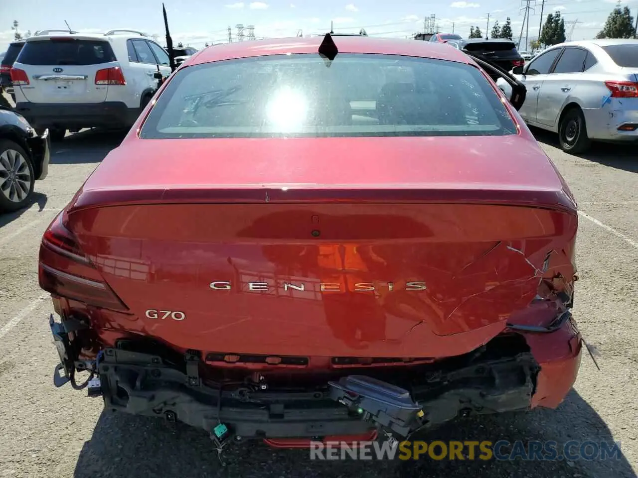 6 Photograph of a damaged car KMTG34TA8PU120814 GENESIS G70 BASE 2023