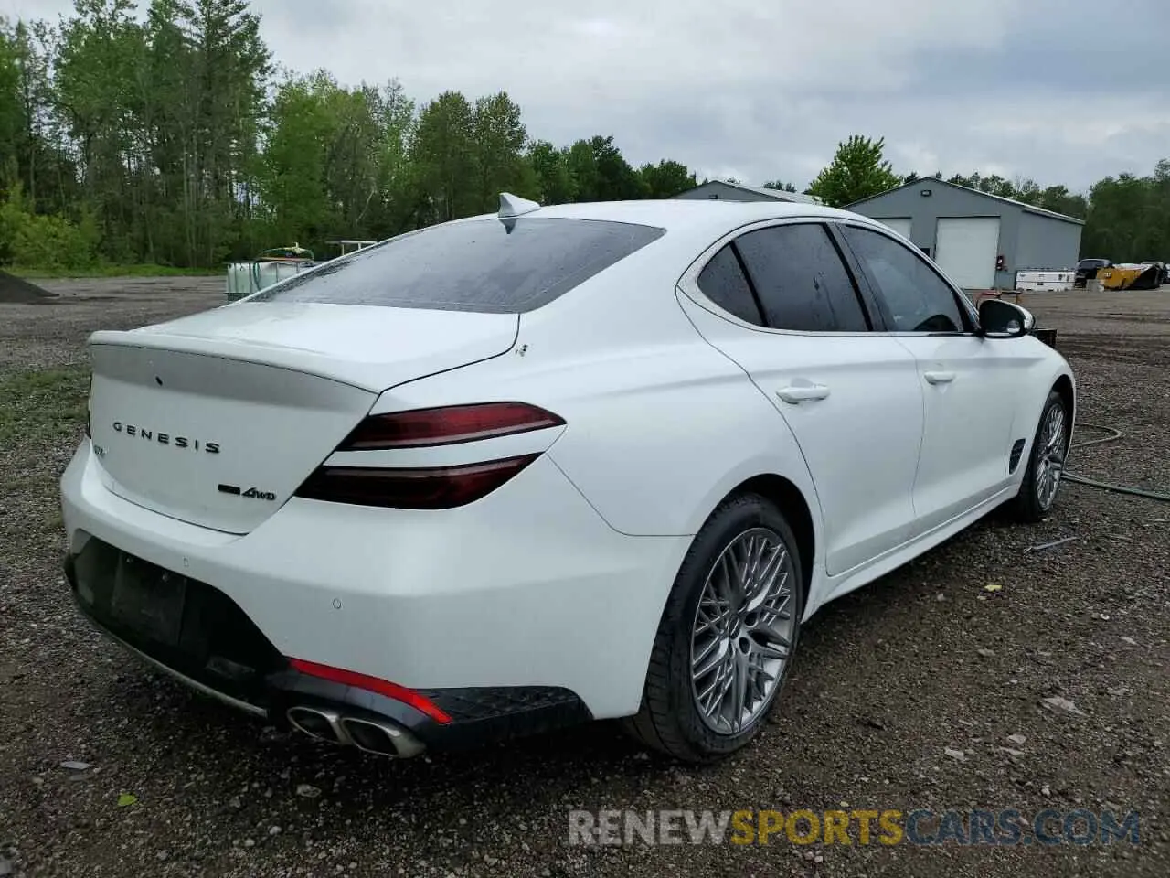 3 Photograph of a damaged car KMTG34TA8PU124927 GENESIS G70 BASE 2023