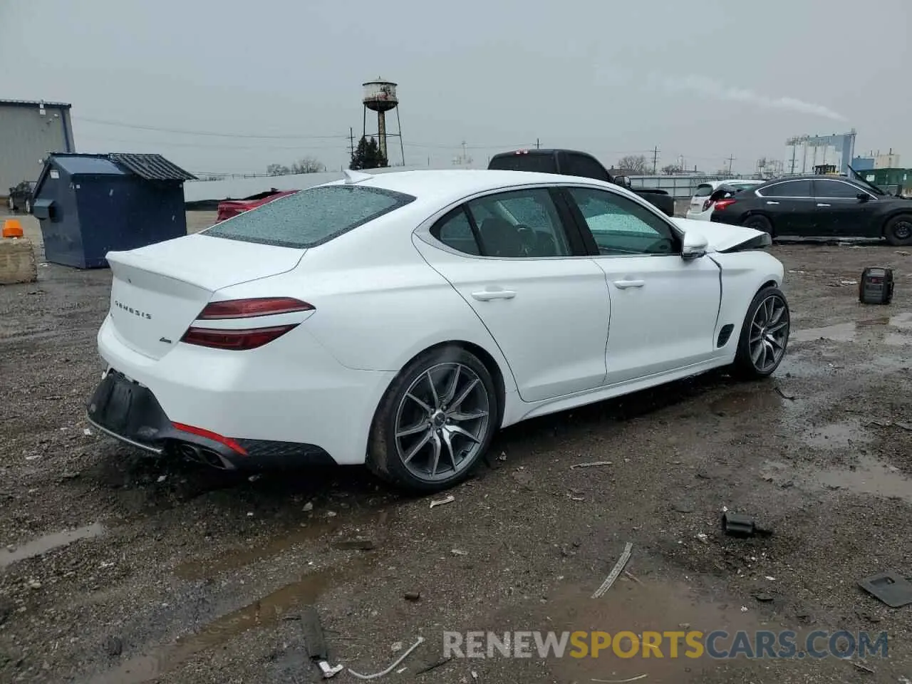 3 Photograph of a damaged car KMTG34TA9PU123771 GENESIS G70 BASE 2023