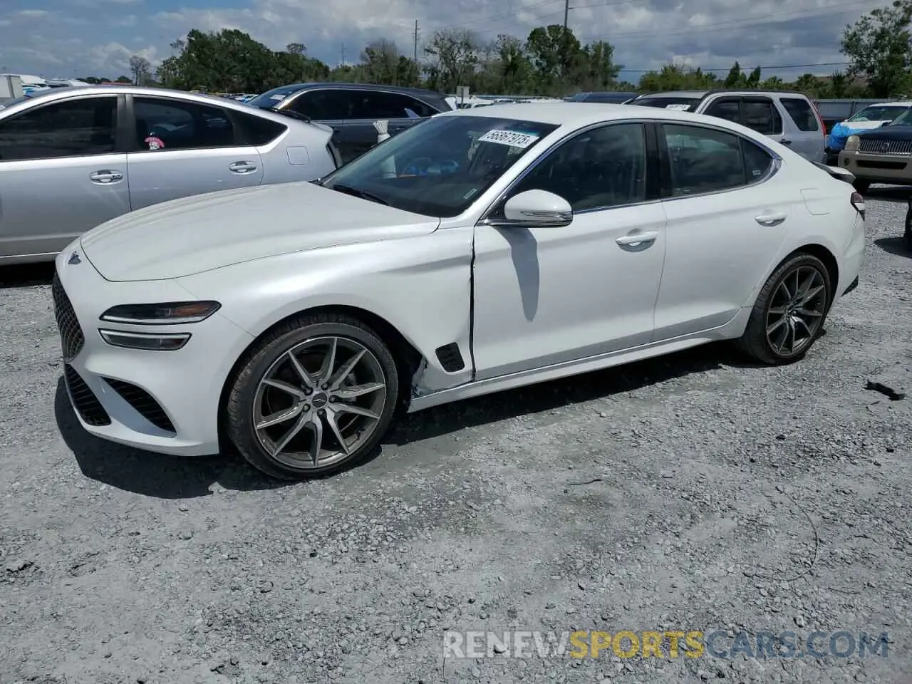 1 Photograph of a damaged car KMTG34TA9PU131837 GENESIS G70 BASE 2023