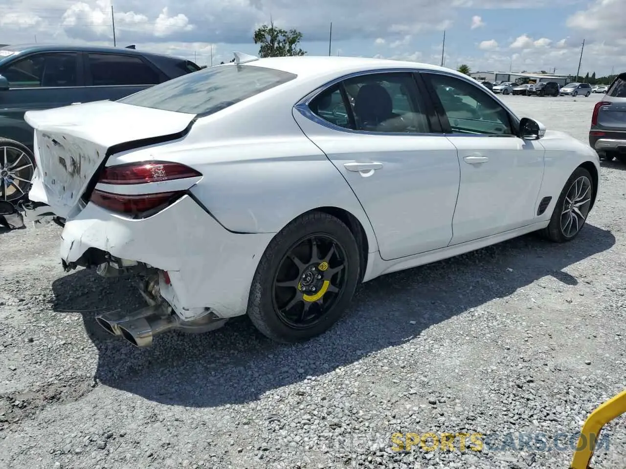 3 Photograph of a damaged car KMTG34TA9PU131837 GENESIS G70 BASE 2023