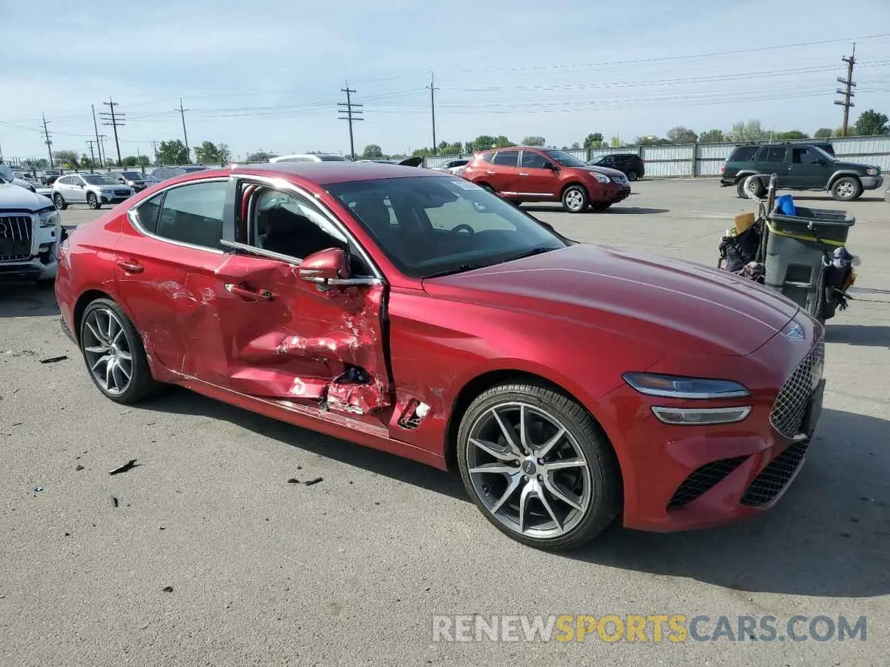 4 Photograph of a damaged car KMTG34TAXPU123732 GENESIS G70 BASE 2023