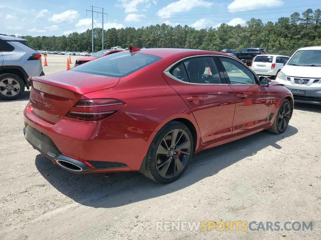3 Photograph of a damaged car KMTG54TE0PU114499 GENESIS G70 BASE 2023