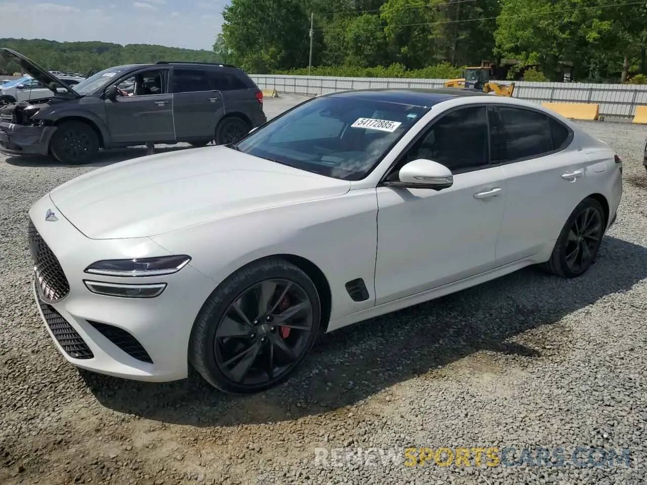 1 Photograph of a damaged car KMTG54TE1PU122398 GENESIS G70 BASE 2023