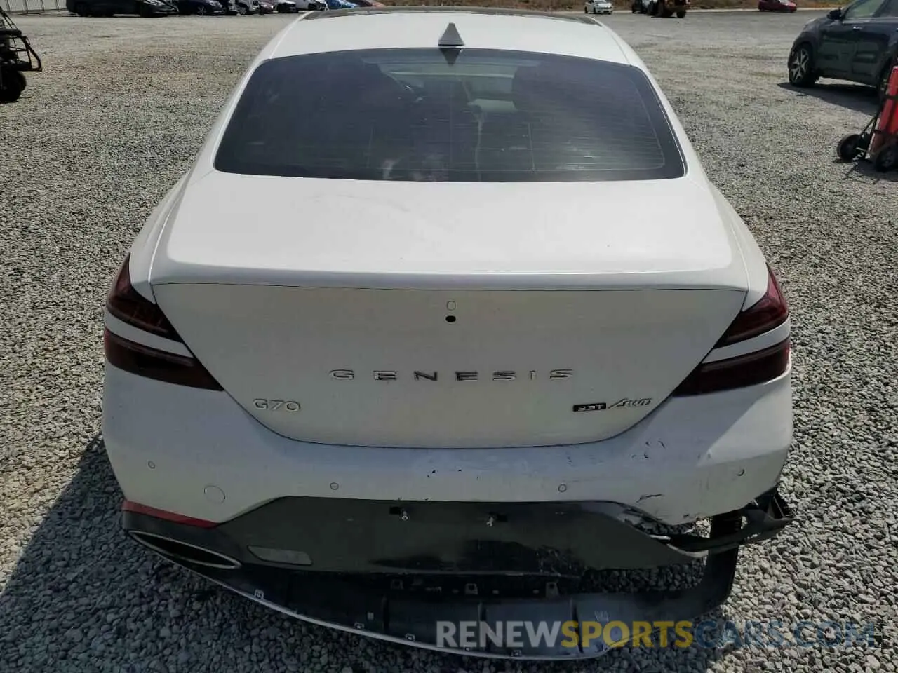 6 Photograph of a damaged car KMTG54TE1PU122398 GENESIS G70 BASE 2023