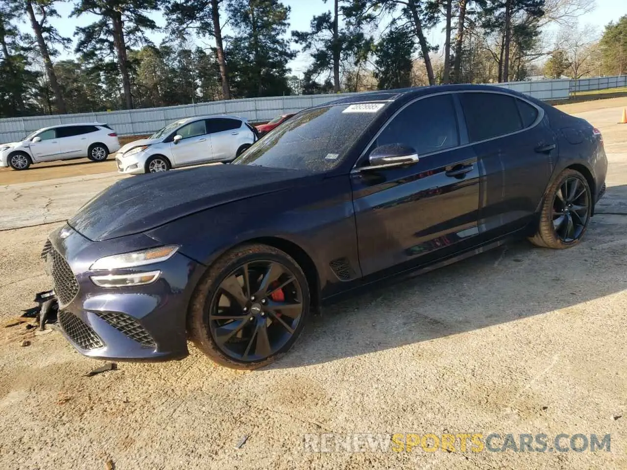 1 Photograph of a damaged car KMTG54TE1PU123941 GENESIS G70 BASE 2023