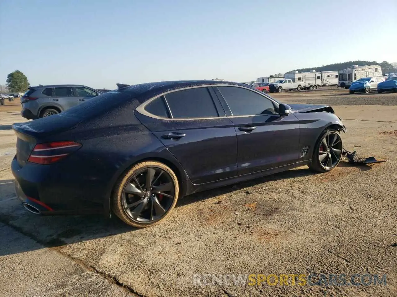 3 Photograph of a damaged car KMTG54TE1PU123941 GENESIS G70 BASE 2023