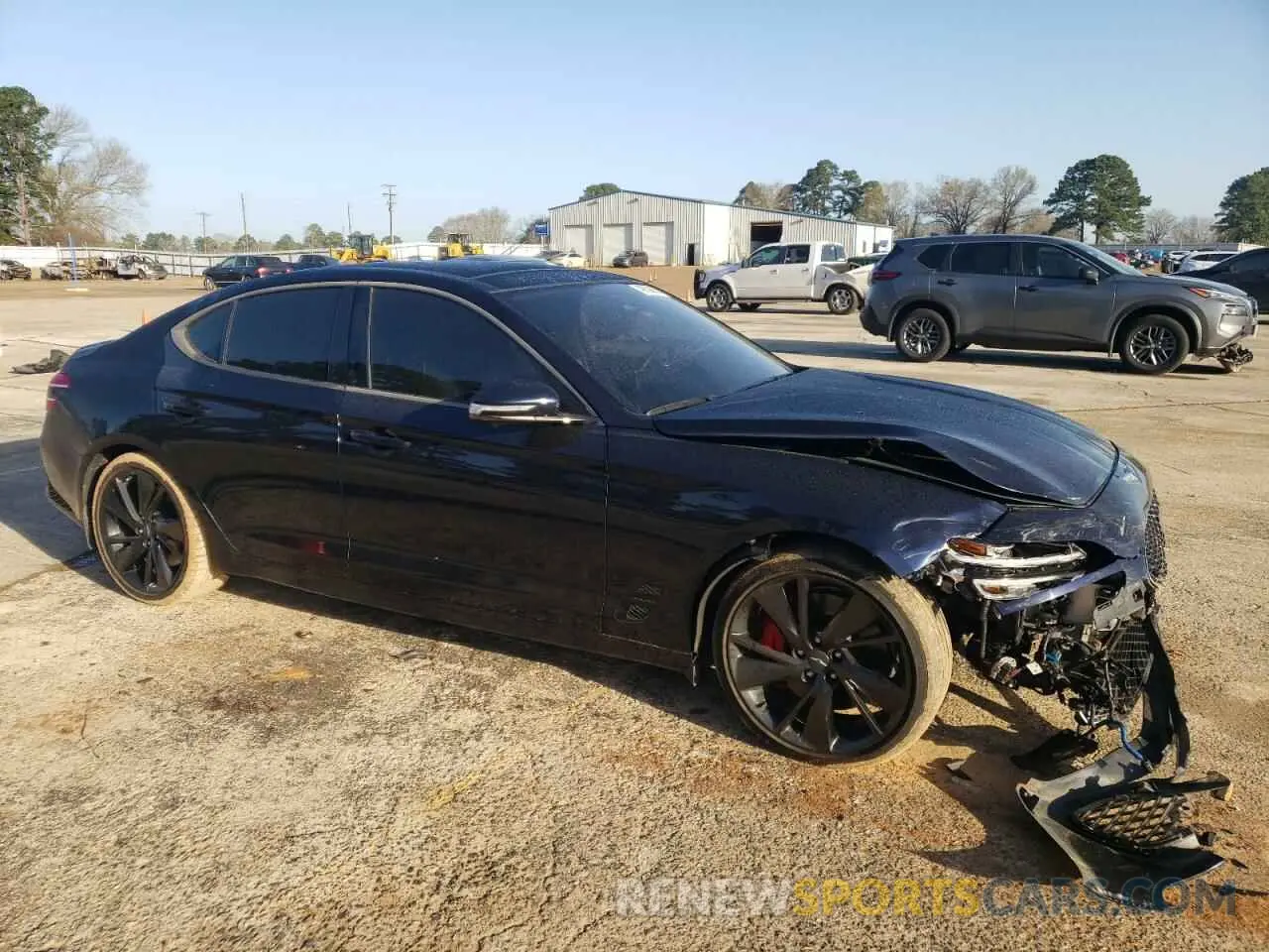 4 Photograph of a damaged car KMTG54TE1PU123941 GENESIS G70 BASE 2023