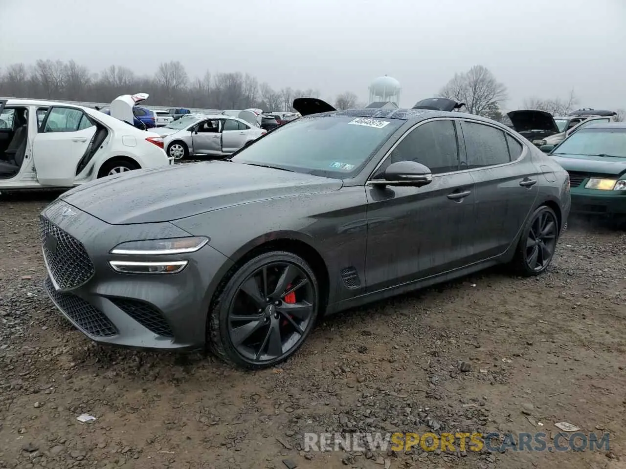 1 Photograph of a damaged car KMTG54TE2PU113421 GENESIS G70 BASE 2023