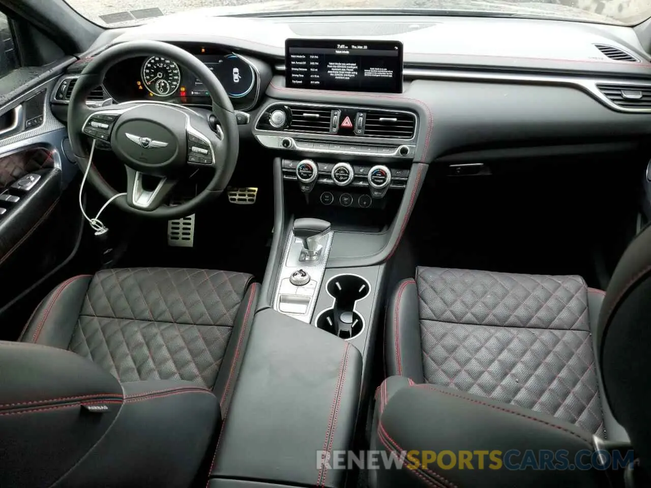 8 Photograph of a damaged car KMTG54TE2PU113421 GENESIS G70 BASE 2023