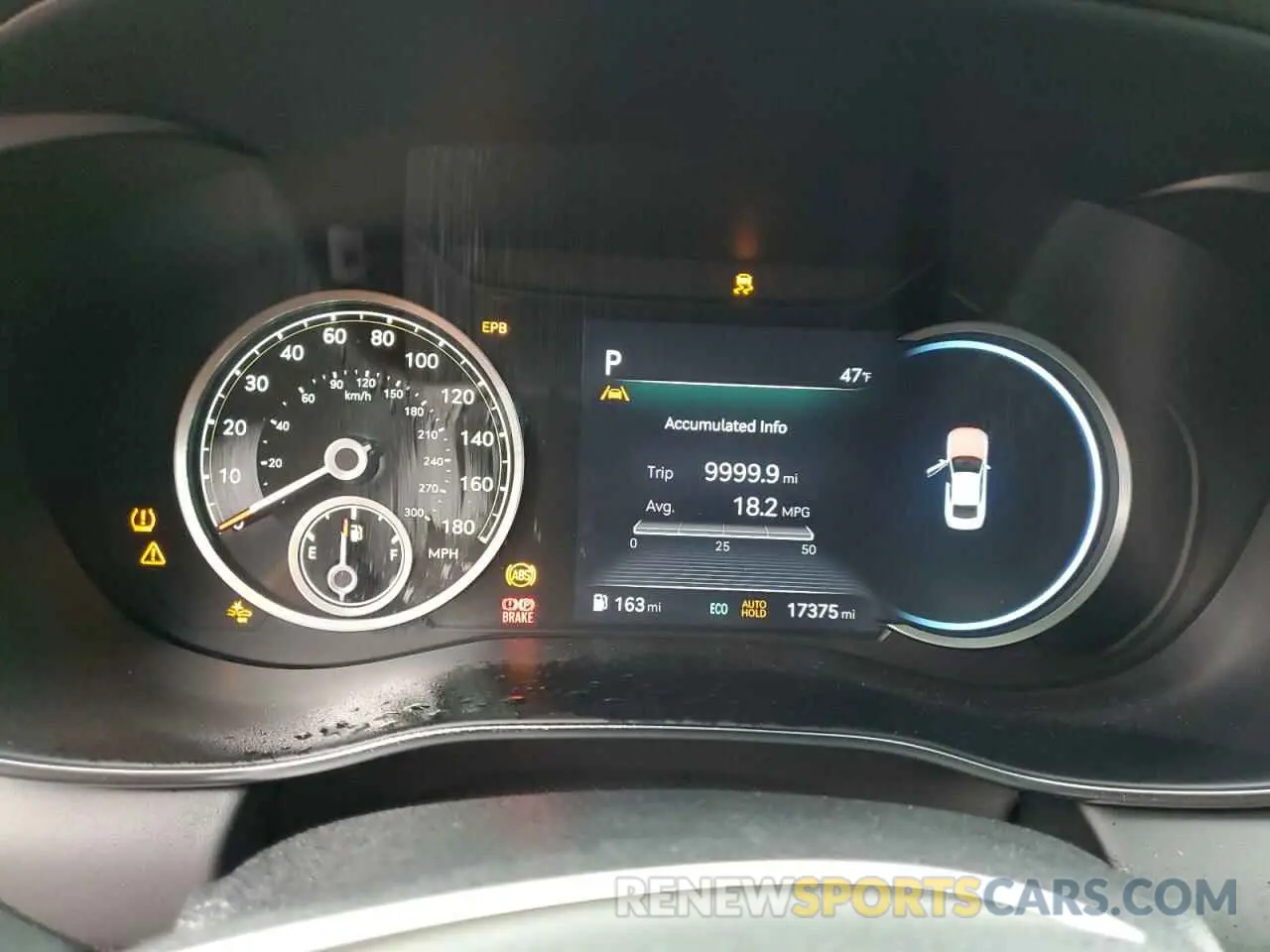9 Photograph of a damaged car KMTG54TE2PU113421 GENESIS G70 BASE 2023