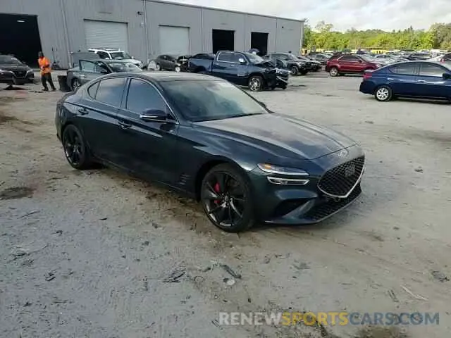 10 Photograph of a damaged car KMTG54TE8PU121765 GENESIS G70 BASE 2023
